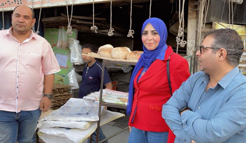 وكيل وزارة التموين هالة غريب بمحافظة الجيزة