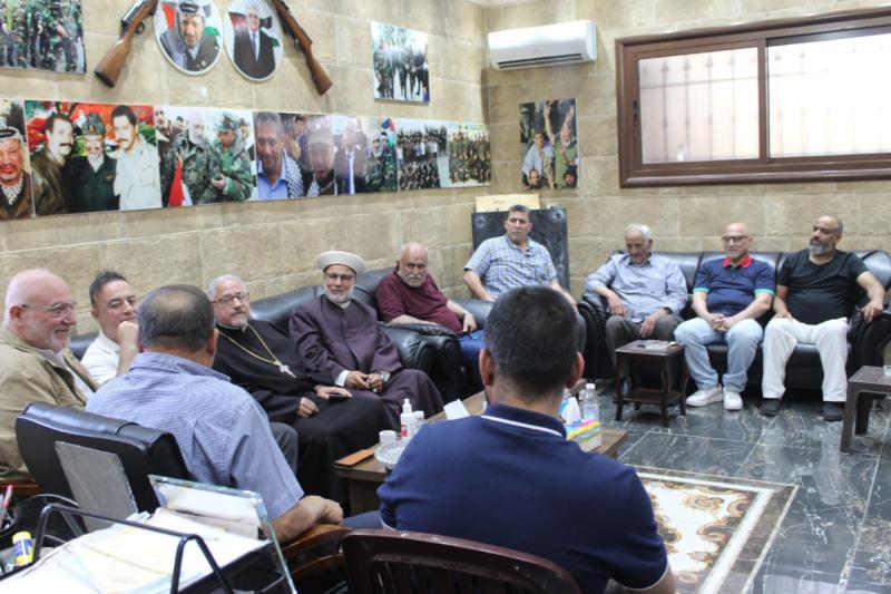 وفد من إتحاد الجمعيات والأندية في صور ومنطقتها خلال زيارة أمين سر حركة