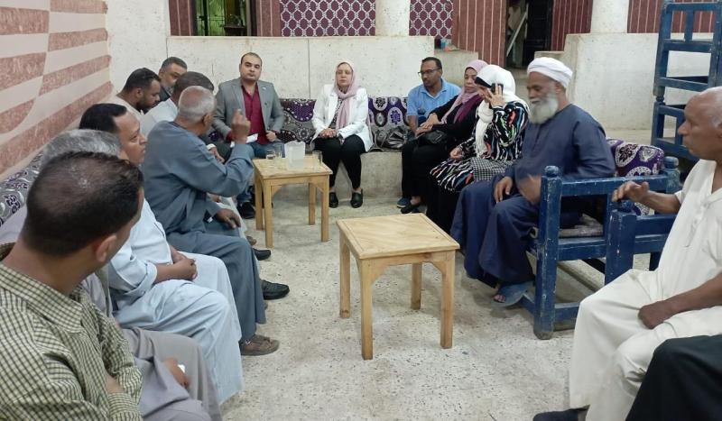 زيارة حزب العدل لعبة العسكر بأسوان