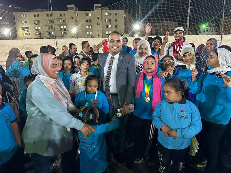 أبطال نادى ذوى الاحتياجات الخاصة