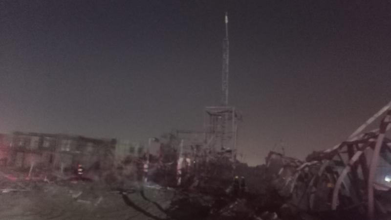 إطفاء حريق الحى الشعبى