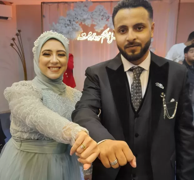 العروسين محمد وإيمان