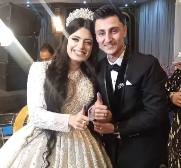 العروسين احمد وزينب