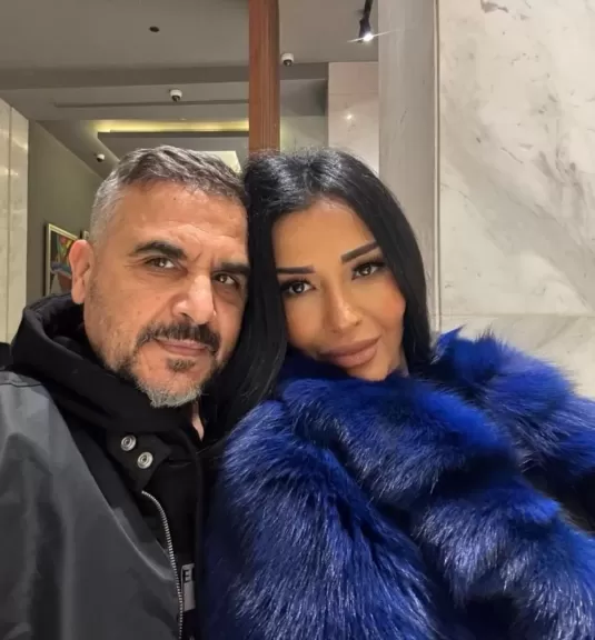 وليد سعد وزوجته