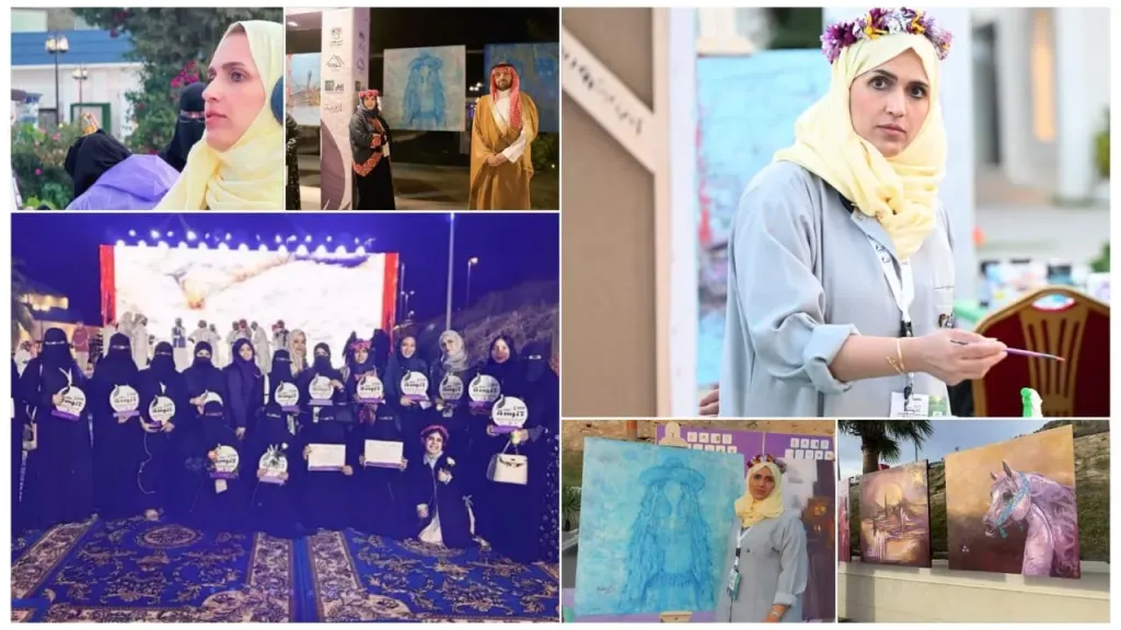 الفنانة التشكيلية أمانى غيث