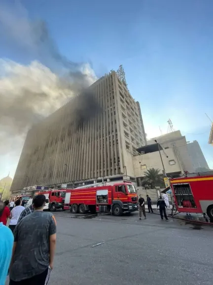 حريق سنترال رمسيس