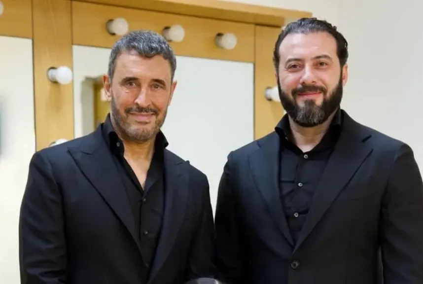 النجم كاظم الساهر وابنه وسام
