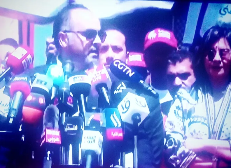 المؤتمر الصحفي في رفح