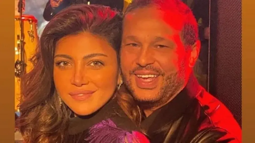 ريهام حجاج وزوجها محمد حلاوة