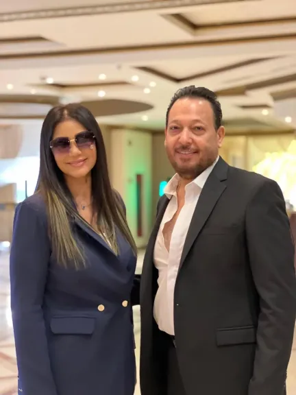 إيناس عز الدين وأحمد العيسوى 