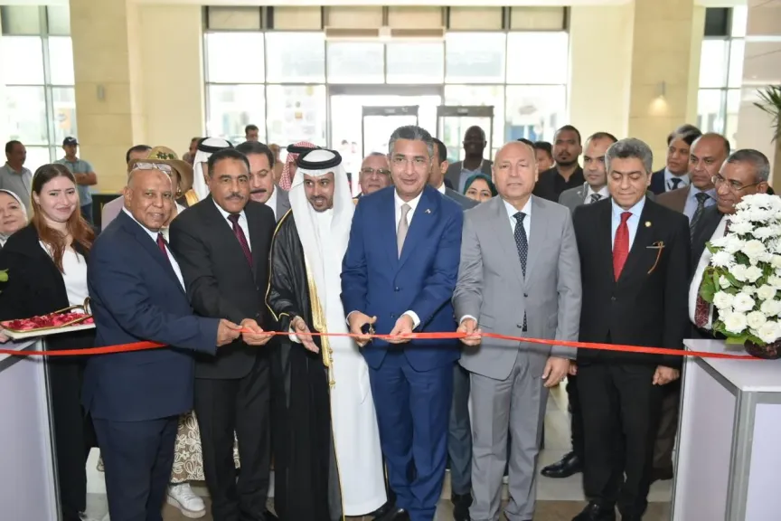 خلال افتتاح وزير التموين والتجارة الداخلية الدكتور شريف فاروق معرض التمور