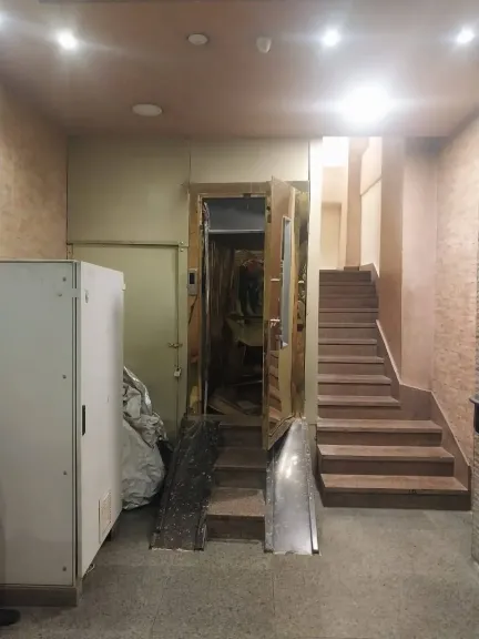 صورة الاسانسير بعد سقوطة