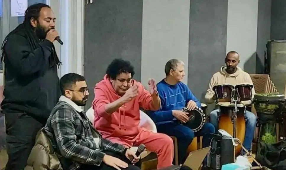 محمد منير يجرى بروفات مع ويجز