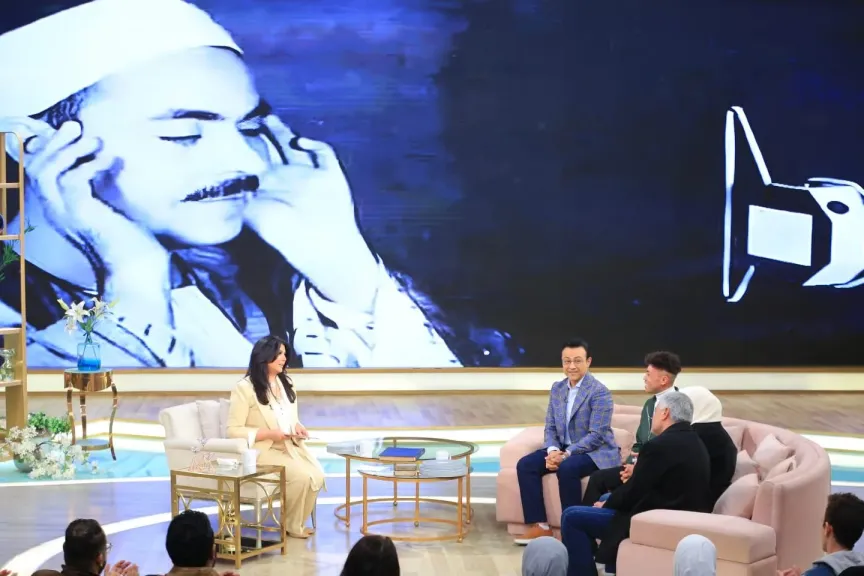 أسرة فيلم الوصية فى ضيافة منى الشاذلى 