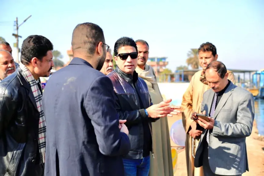 نائب محافظ سوهاج خلال الزيارة اليوم 