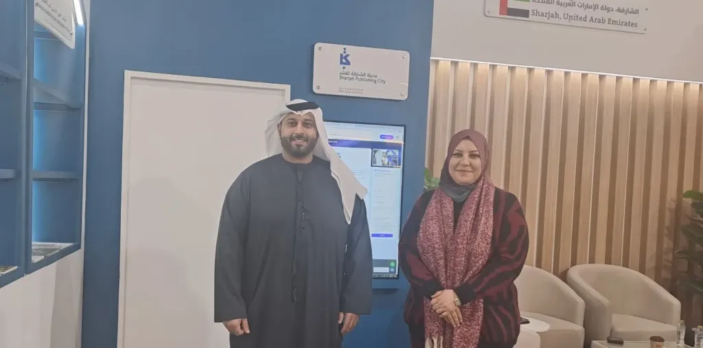 السيف محمد السويدى والكاتبة ولاء أبو ستيت 