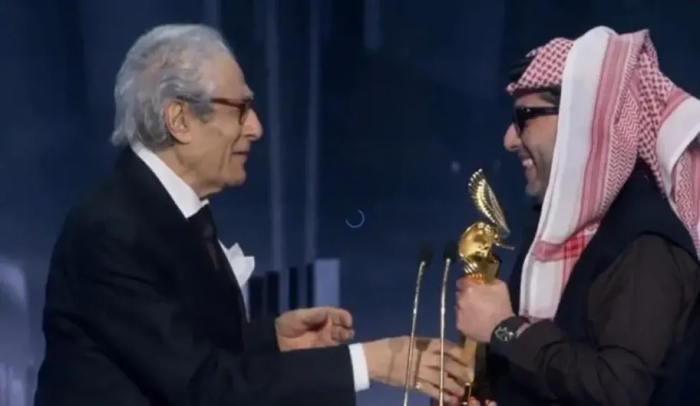 تركي آل الشيخ والفنان فاروق حسنى 