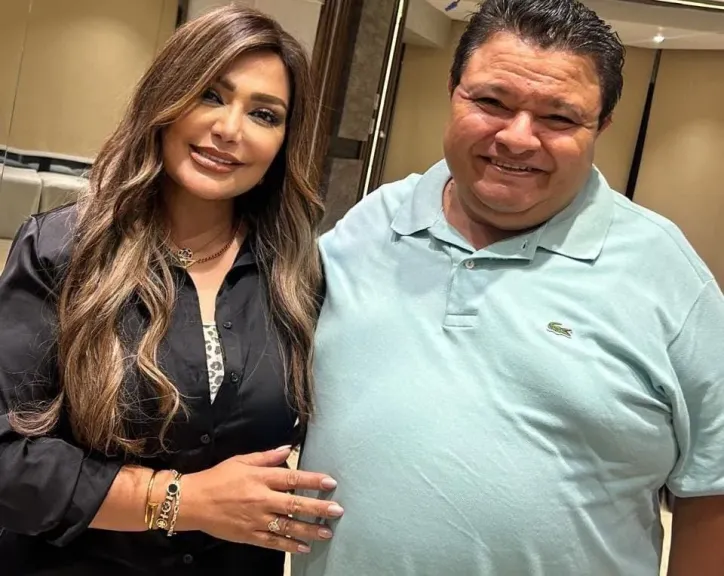 عبير الشاعر والمخرج خالد جلال 