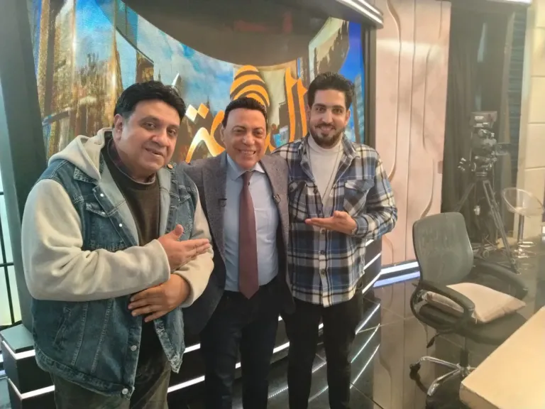 الإعلامى محمد الغيطى ومحمد شبانة 