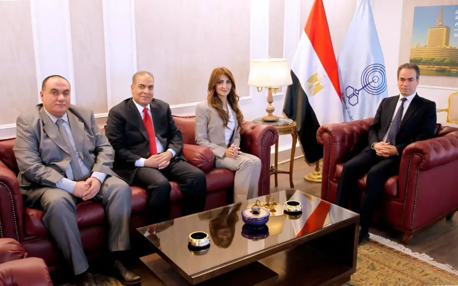 المسلماني ونواب رئيس النيل للأخبار 