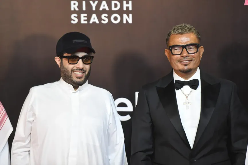عمرو دياب وتركي آل الشيخ 