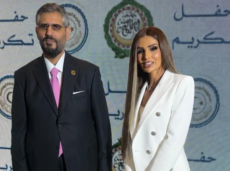 السفير الليبى وياسمين ثروت 