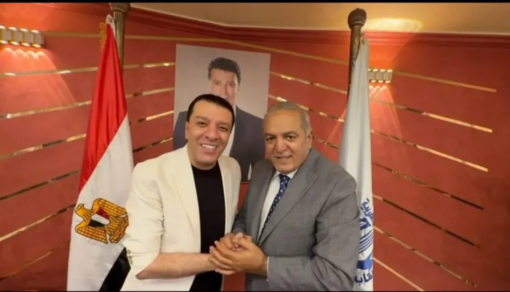 مصطفى كامل وهانى الجراح نقيب الفنانين الأردني 